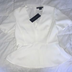 French Connection Peplum blouse